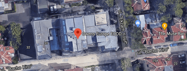 Owens Europe EOOD from above with map link